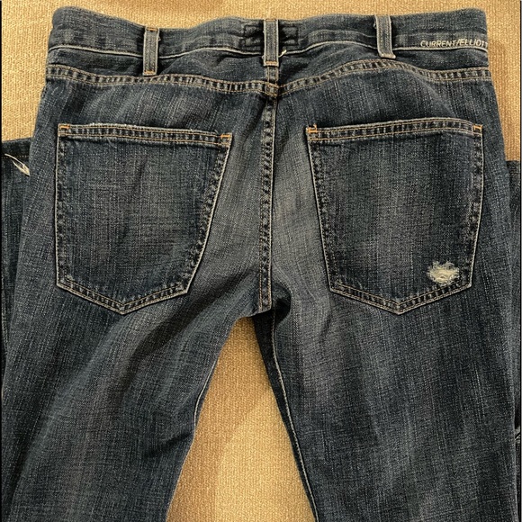 Current Elliot Premium Denim Destroyed Distressed Jeans - Picture 4 of 9